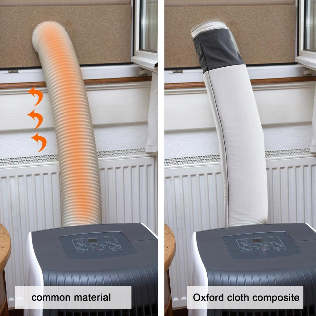 Portable 5.9-inch Air Conditioner Hose Cover Wrap Insulated Sleeve Dustproof Oxford Cloth Air Outlet Pipe AC Tube Cover