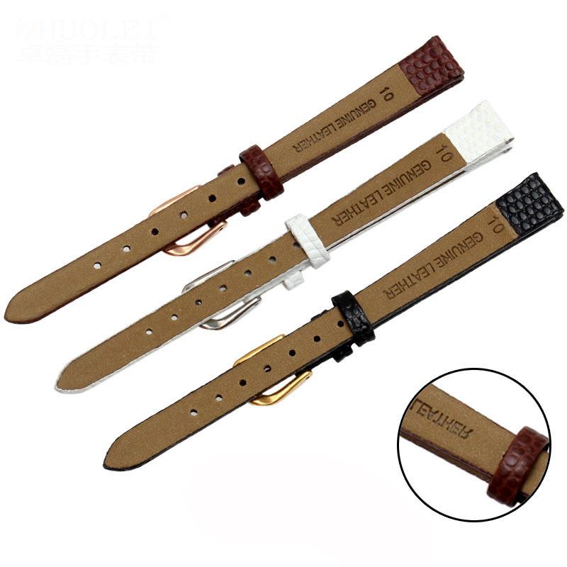 Kleines Armband aus Rindsleder für AJIDOU Zeitstempel Fossil Poly Time Uhrenarmband Damenuhrkette Armband 8mm 10mm 12mm 14mm