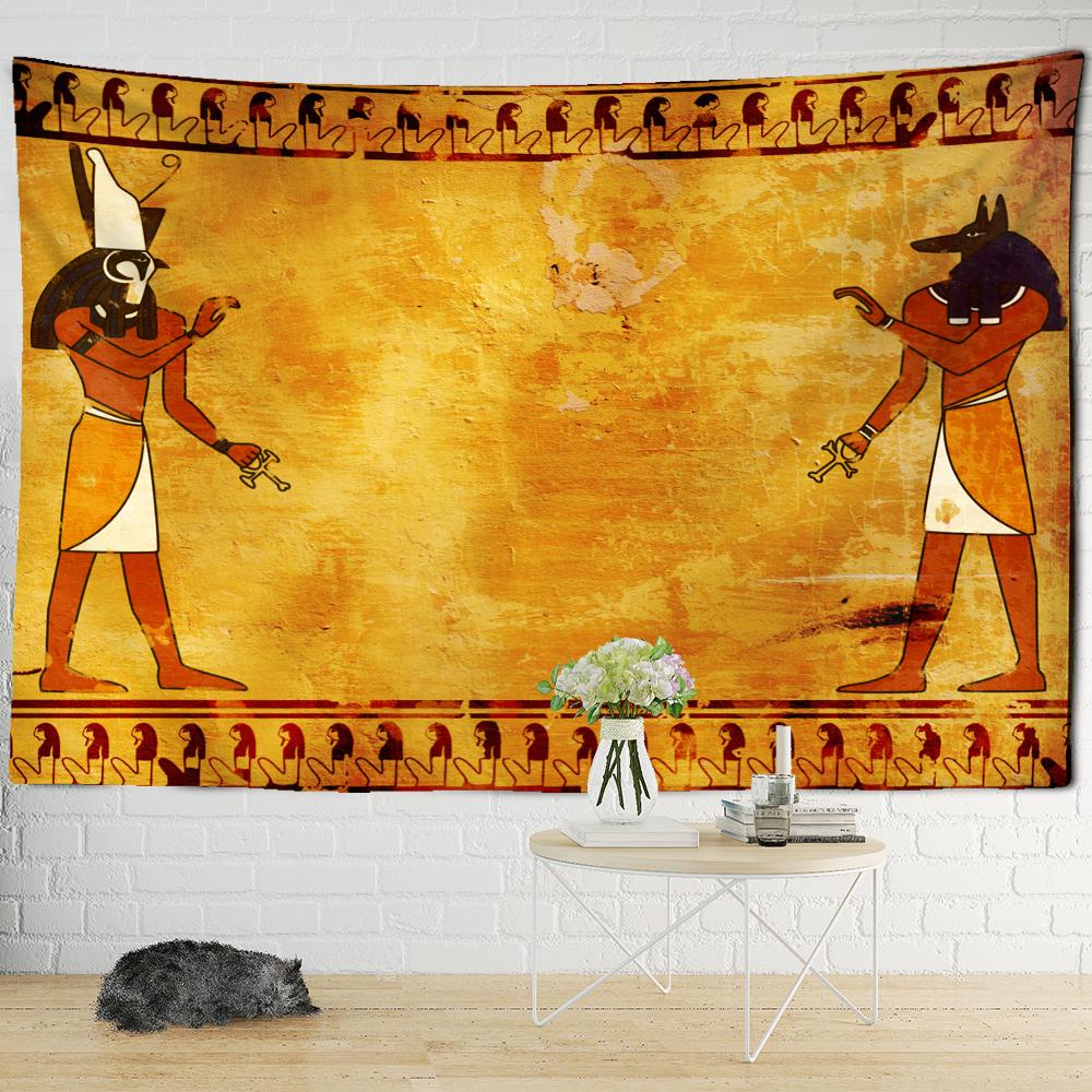 Retro Pharaoh Tapestry Wall Hanging Psychedelic Witchcraft Mysterious Home Living Room Decor Background Cloth