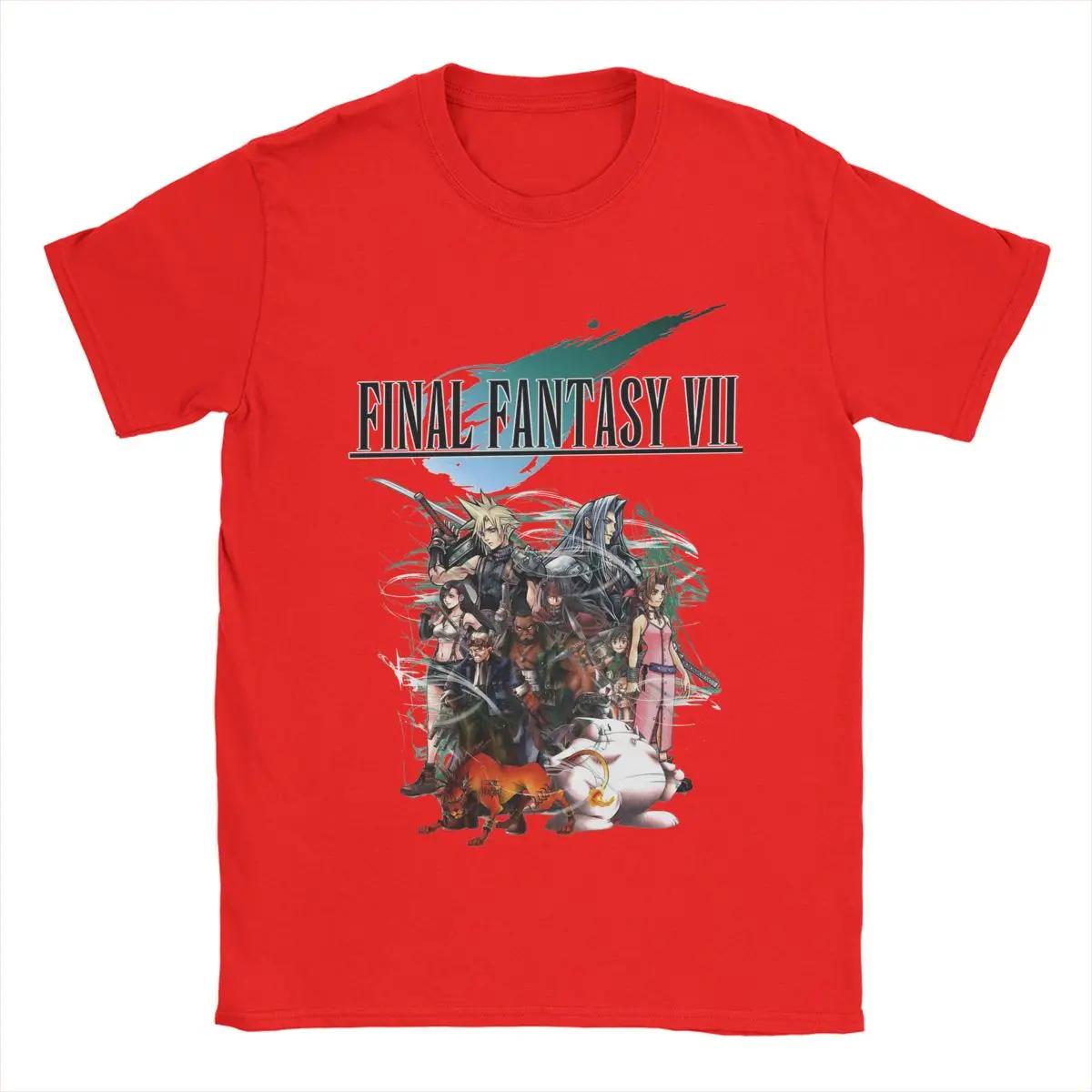 

Unisex Clothing T Shirts Final Fantasy VII Collage Tees 100 Cotton Oneck Short Sleeve Summer Women Tshirt Oversize Unisex Tops S