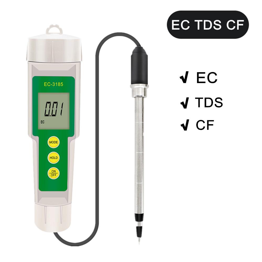 Soil Ph Meter Tester EC Meter for Soil PH TDS CF Sunlight Moisture Humidity Garden Temp Soil Moisture Sensor Gauge Optional