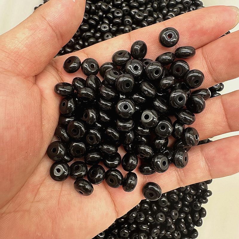 50pcs 8mm Acrylic Colored Flat Round Abacus Beads DIY Handmade Beads Accessories Spacer Beads Material Jewelry Accessories