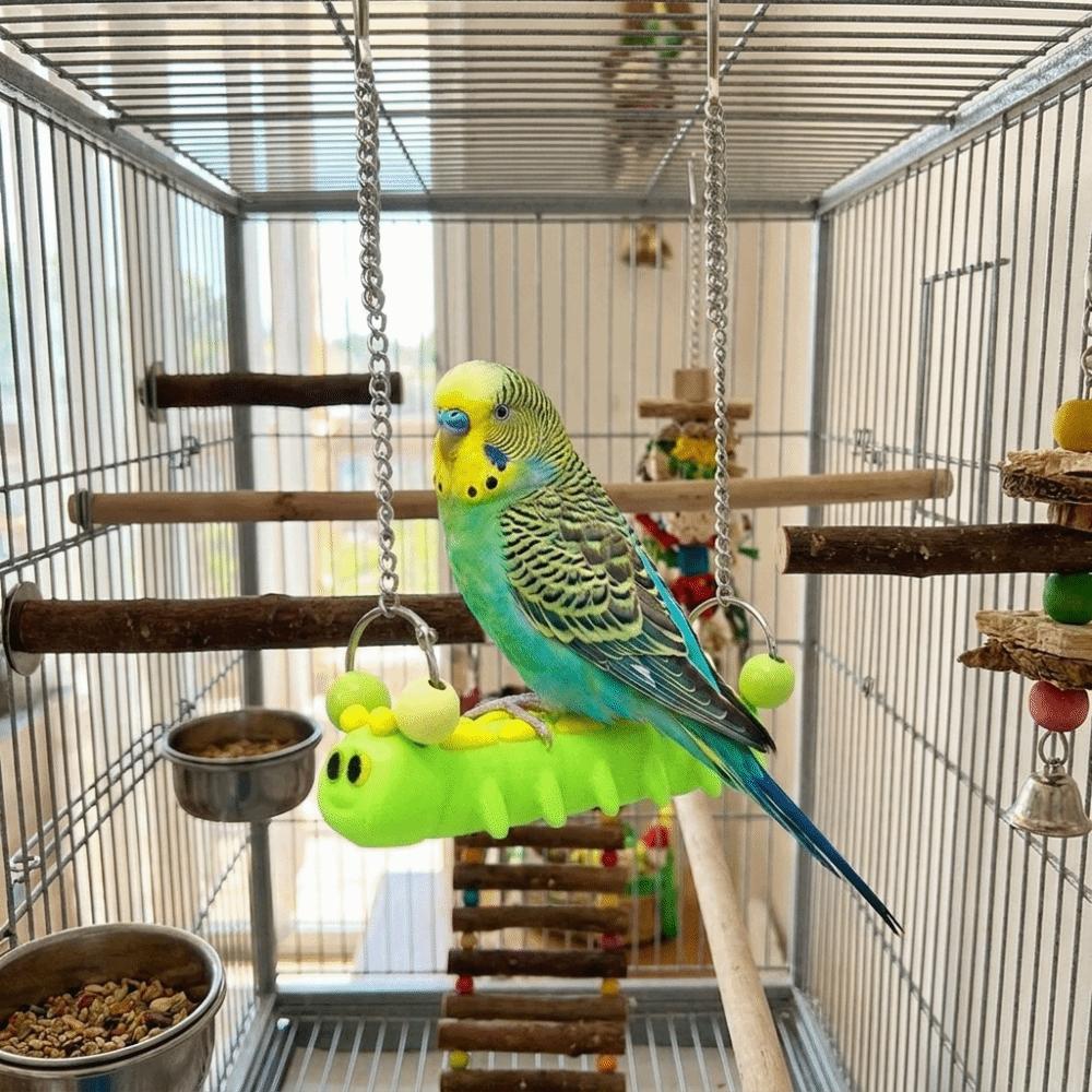 Bite Resistant Parrot Perch Stand Durable Parrot Swing Toy Fun Birds Climbing Ladders Training Toy