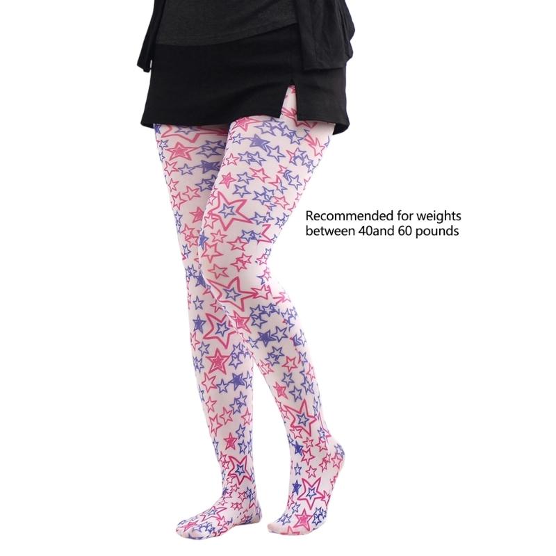 Multicolor Patterned Footed Tights for Women Printed Pantyhose Stockings for Dress Skirt Layering In Spring Fall Office and Daily Wear