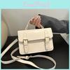 Stylish Street Trend Pu Material Solid Color Handbag Lady Shoulder Bag