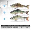 TRUSCEND Fishing Lures for Freshwater and for Trout and Lifelike Slow Sinking Bass Fishing Lures Saltwater, Bass, Crappie, Swimbaits,