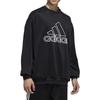 Adidas Fashionable Comfortable Versatile Crew Neck Pullover Striped Sweatshirt Men sweatshirt Black FN1663
