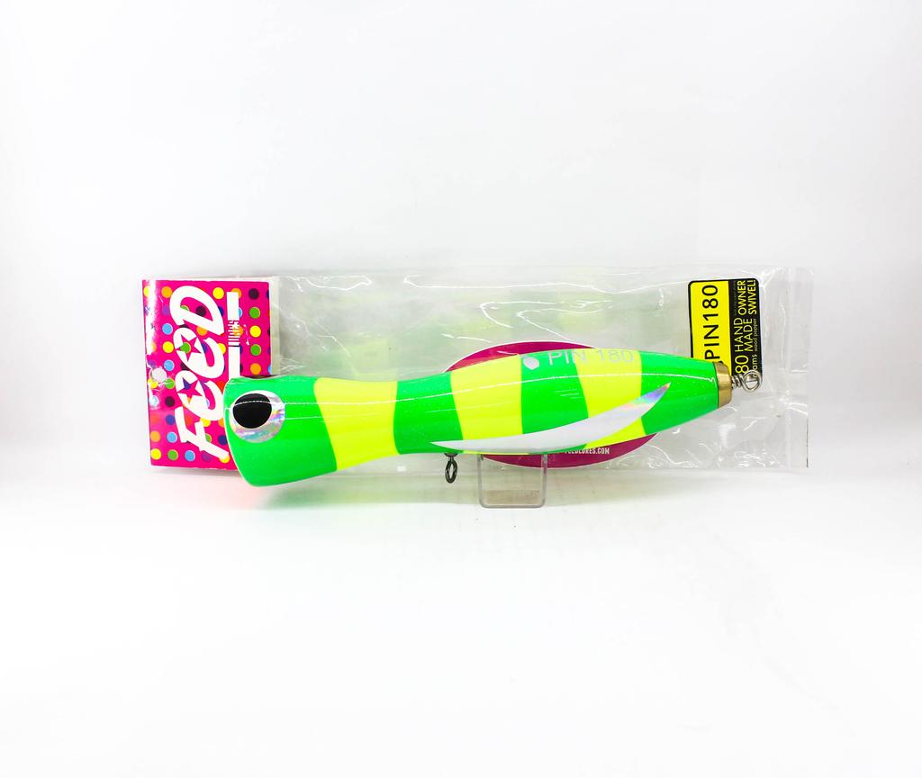 Feed Pin 180 Hand Made Wood Popper Floating Lure 180 grams 77 (3077)