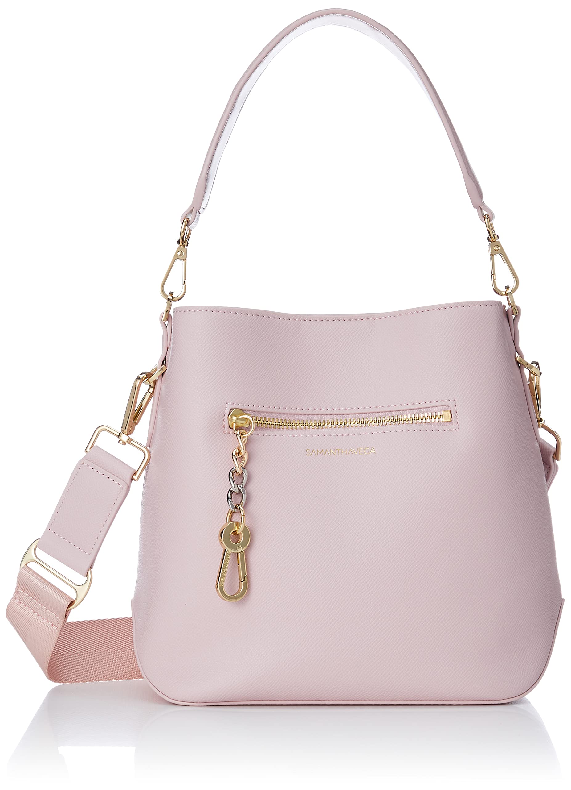 

Shoulder bucket pink beige [Samantha Vega] bag/mini bag, bag, women s,