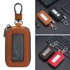 Universal Leather Car Key Bags Zipper Classic Key Pouch Hook Keychain Holder Men Women
