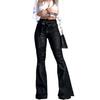 High-Waisted Lace-Up Flare Jeans for Women