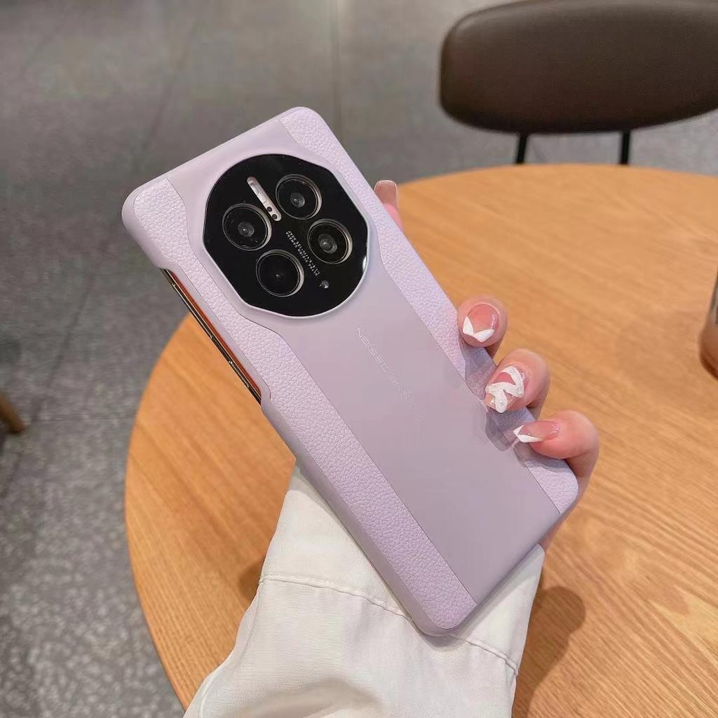 A Magic Case with A Lychee Skin Texture for Huawei MATE70pro, Which Can Be Transformed Into A Protective Case for Porsche Mate60+ In Just 7 Seconds