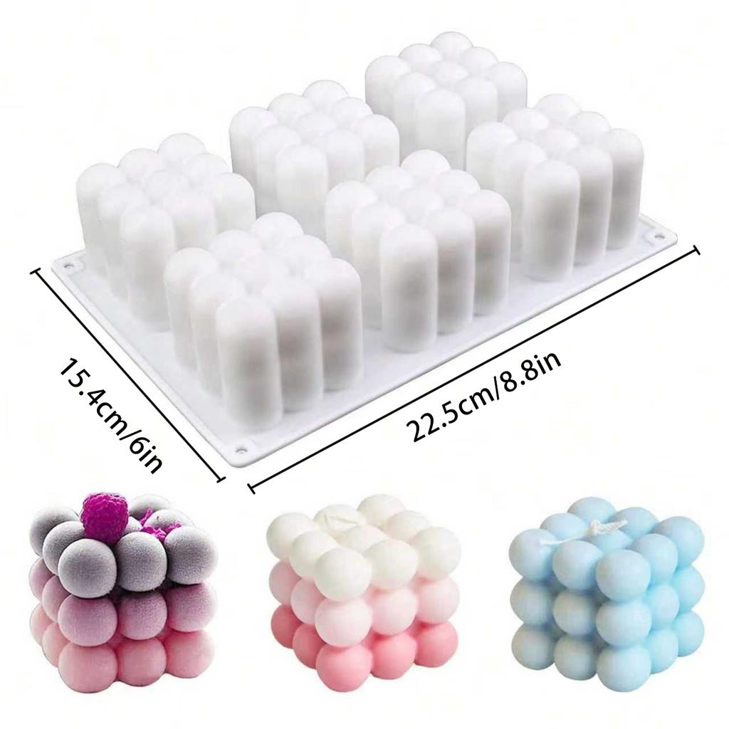 KITCHEN Silicone Baking Mold,French Dessert Molds for Mousse Cake Pastry Chocolate Pudding Jelly Cheesecake Ice Cream,Cube Shape