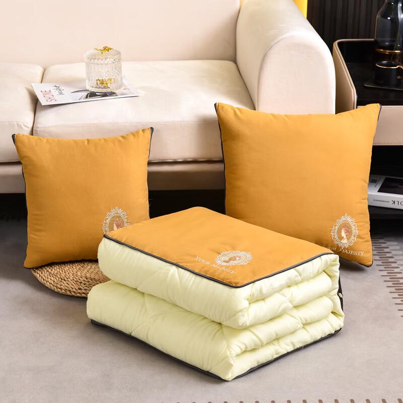 

Embroidered Cloud Fleece Pillow Quilt