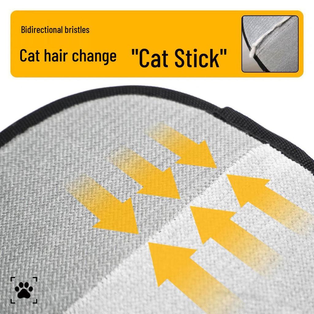 Zweiseitige Katzenhaarentferner-Handschuhe und Pflegebürste
