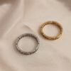 Creative - Greek Key Pattern Stainless Steel Finger Ring, High Quality Waterproof Jewelry, Gift for Friends