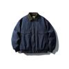 QIYOU Japanese Retro Color Block Detroit Workwear Cotton Jacket - Winter 2025 Collection