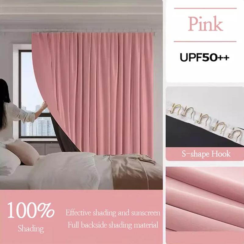 

Плотные шторы, затемняющие шторы для спальни, шторы с крючками, защита от солнца для балкона, перегородки для гостиной, уединенные шторы W100cm X H150cm