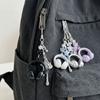 Beads Black Wing Cross Charms Creative Keychain New Design Beaded Phone Chain Y2K Style