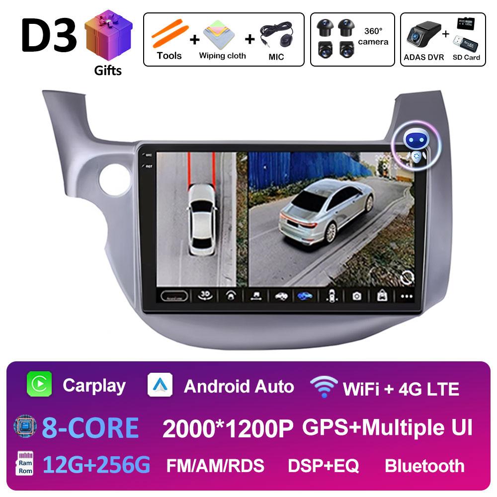 Left Hand Drive GPS For HONDA FIT JAZZ 2007 2008 2009 2010 2011 2012 2013 Cooling Fan Auto Tools GPS Navigation Touch Screen 4G