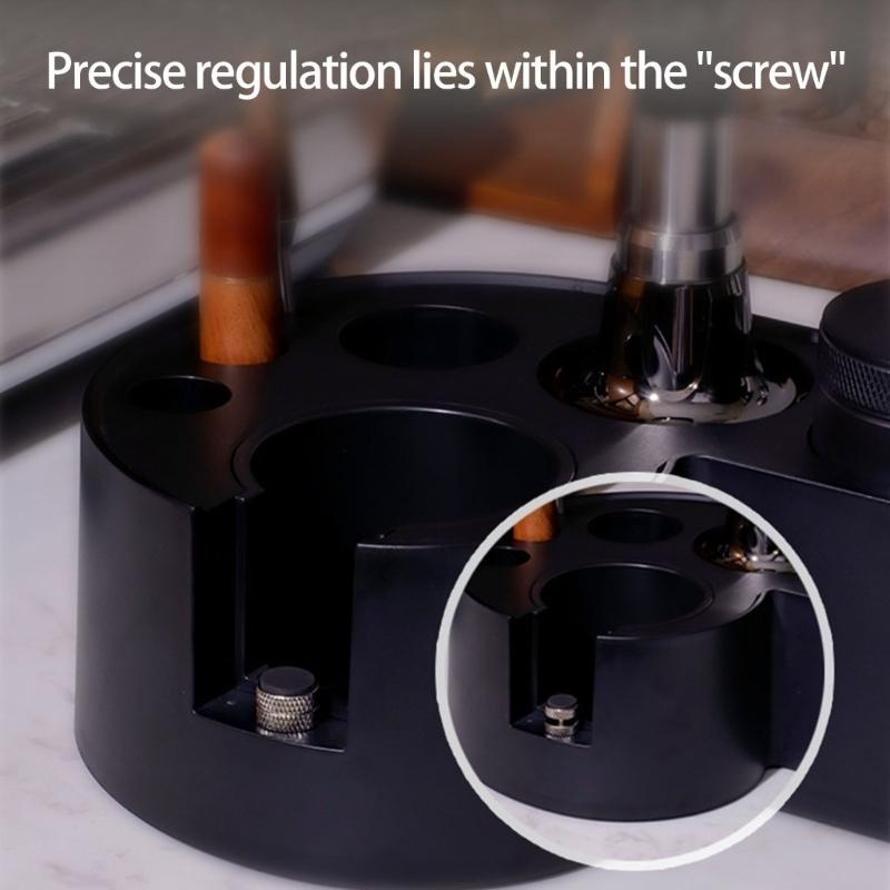 Nonslip Coffee Tamper Base Station With Ergonomic Handle For Baristas Tool ABS Construction Pressing Base