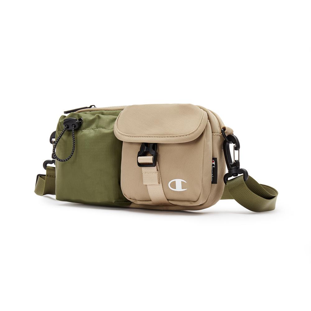 New Champion Fabric Backpack Crossbody Bag Regular Unisex Khaki/Black U4BACPU23
