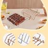 BBQ Accessory Steak Grilling Rack Stainless Steel Rib Roast Holder Heavy Duty Meat Rack for Professional Barbecue Set