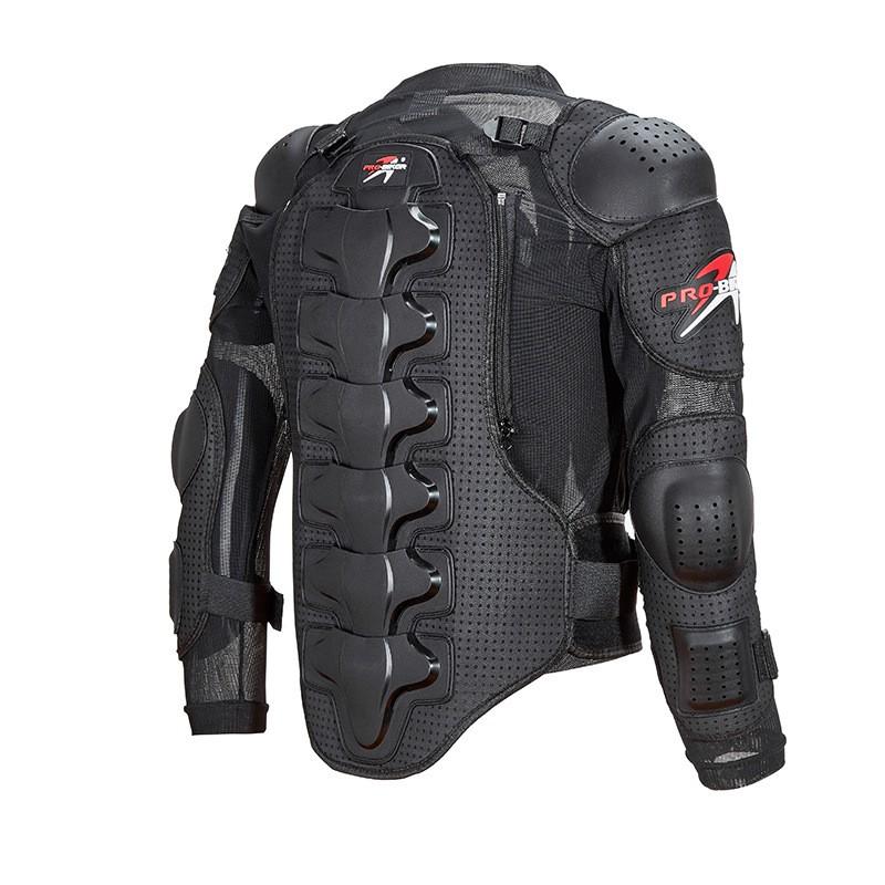 Chaqueta de Armadura para Montar en Motocicleta Con Protección para Codo, Hombro y Cintura Transpirable Equipo para Motociclista Adulto