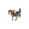 Copper Horse Lucky Bag Pendant Wealth Weaving Key Chains Chinese Zodiac Key Ring  Jewelry Gift