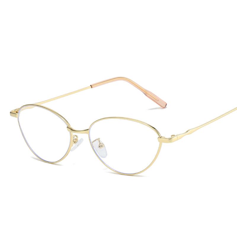 Korean Style Women's Glasses Cat Eye Shape Anti Blue Light Glasses Male High Quality Decorative Computer Glass for Women