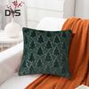 Throw Pillowcase Sequin Christmas Tree Pattern Hidden Zipper Closure Pillow Cover Bedroom Living Room Sofa New Year Party Decoration Cushion Cover