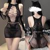 23 Styles Black Fishnet Lenceria Erotica Mujer Sexi Hollow Out Perspective Babydoll Chemise  Summer Beach Bikini Dress