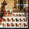 Boîtes Cadeaux Surprise pour Enfants Calendrier de l'Avent Chien Teckel 3D avec 24 Mini Figurines de Chiens Uniques, Décoration de Maison de Fête de Noël Ensemble de Jouets Compte à Rebours Enfants,