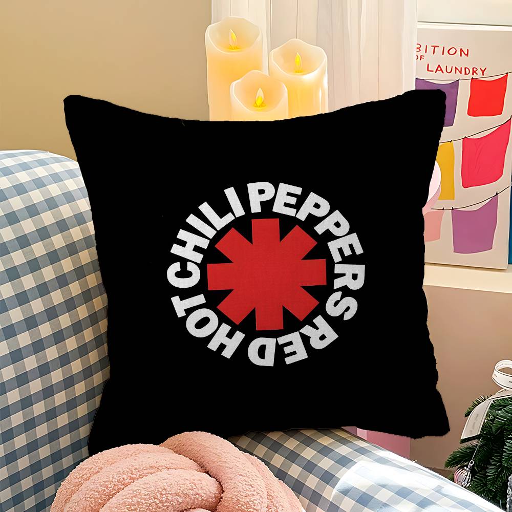 Popular Rock Band Red Hot Chili Peppers Cushion Cover Pillow Cover Decor Pillowcase Printed Cushion Case for Couch