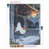 DIY Diamond Painting Canvas Night Swing Cute Character Design 5D Full Drill Art Creative Leisure Craft Home Decor Wall Gift