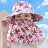 Шляпа от солнца с ушками, дышащая женская шапка для рыбалки на открытом воздухе, женские шапки