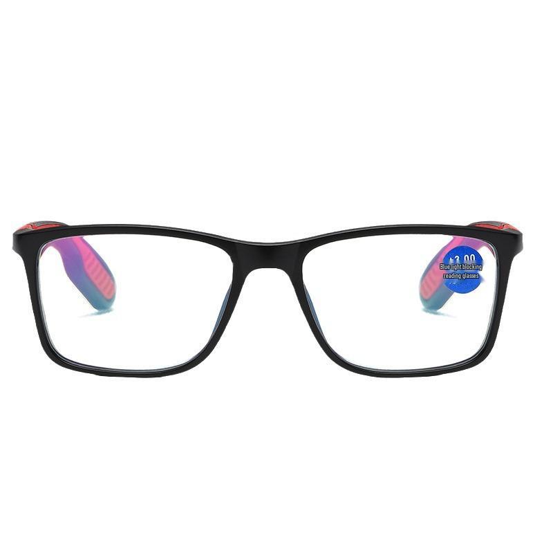 TR90 Sporty Bifocal Reading Glasses, Anti-Blue Light, Resin Coated, Large Frame for Men & Women