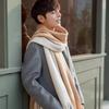Windproof Long Wool Tassel Scarf Thickened Winter Neckerchief Elegant Women Cashmere Scarf  Student