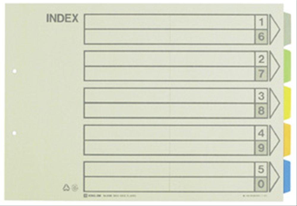 

King Jim Color Index B4 Landscape Pack 909E 5-section