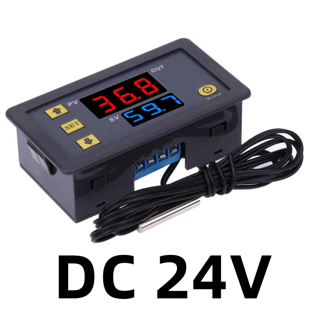 W3230 Relay Output Digital Temperature Controller -55~120°C Thermostat Regulator Heating Cooling Control Switch 12V 24V 110-220V