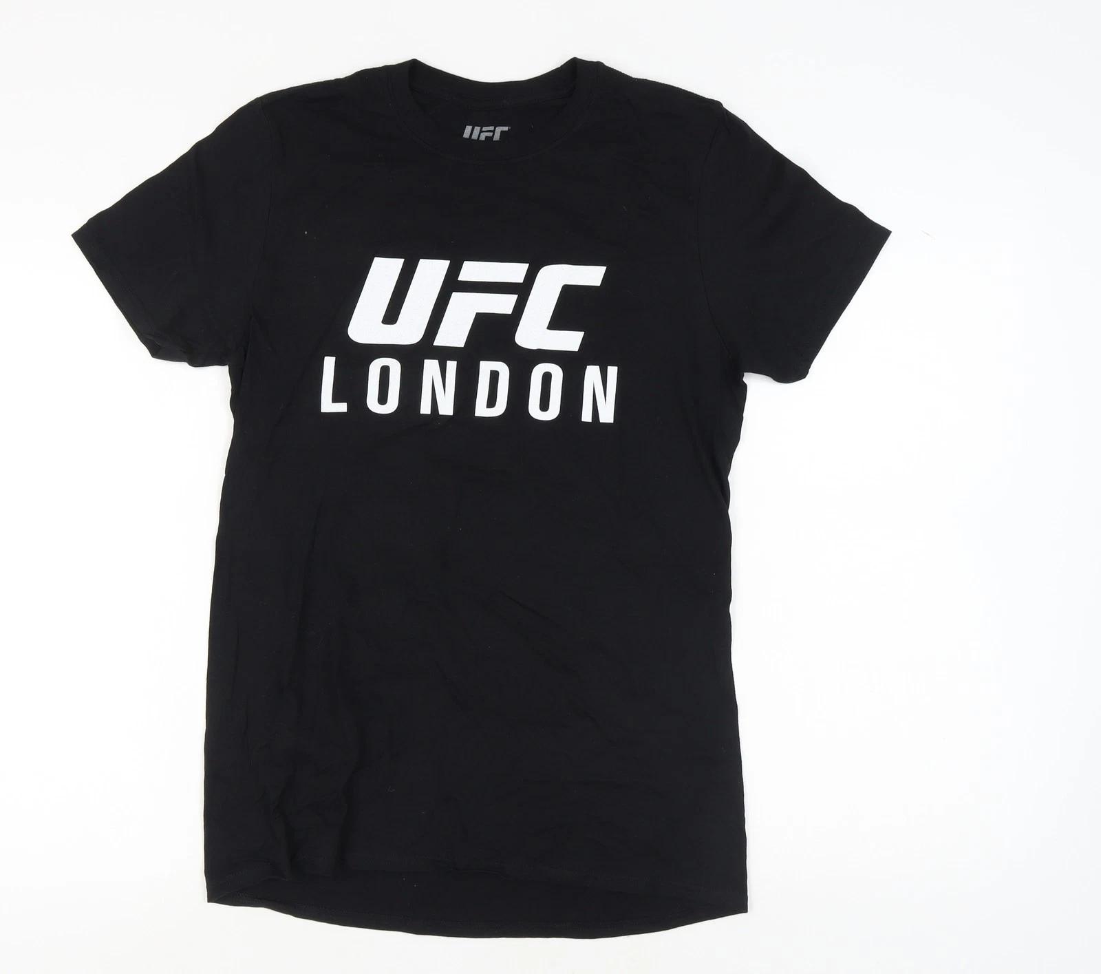 UFC Men s Medium Black Cotton Graphic T-Shirt L