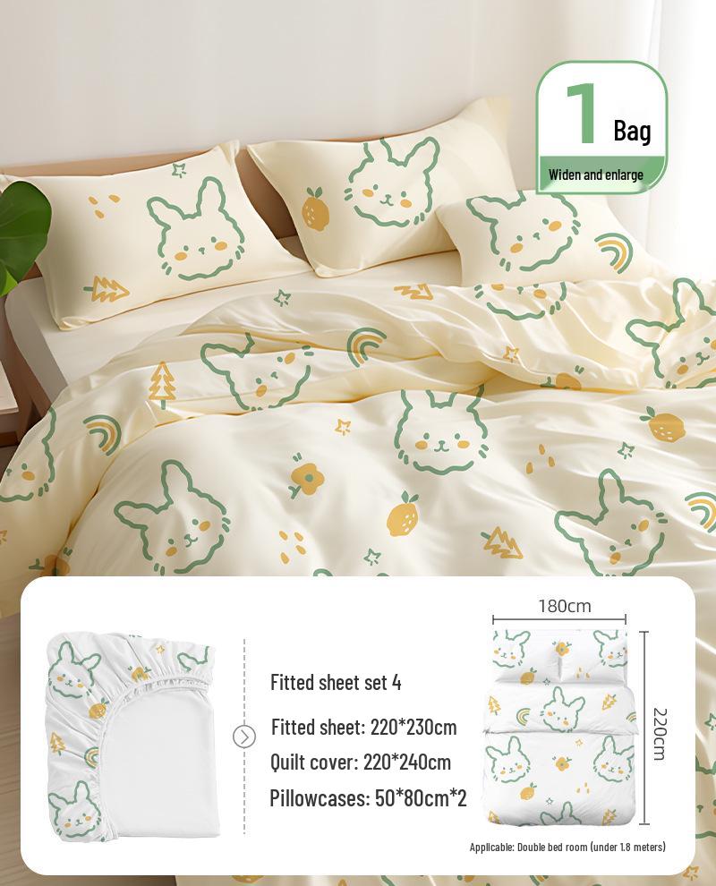 100% Baumwolle Dickes Einweg-Bettwäsche-Set: Bettlaken, Bettbezug & Kissenbezug - Tragbar, Schmutzabweisend für Hotel & Reise