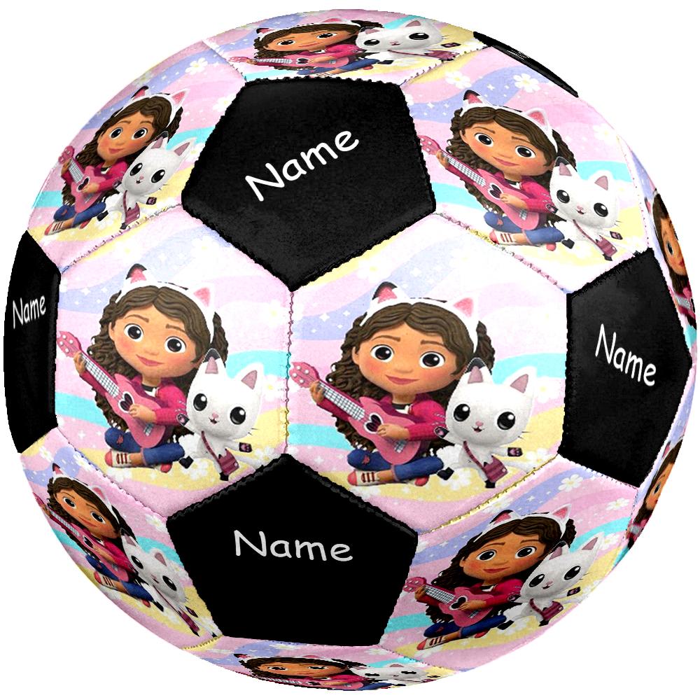 Custom Name Gabby’s Dollhouse Theme Size 5 Soccer Ball, Suitable for Both Indoor and Outdoor Matches, a Gift Suitable for Everyone.