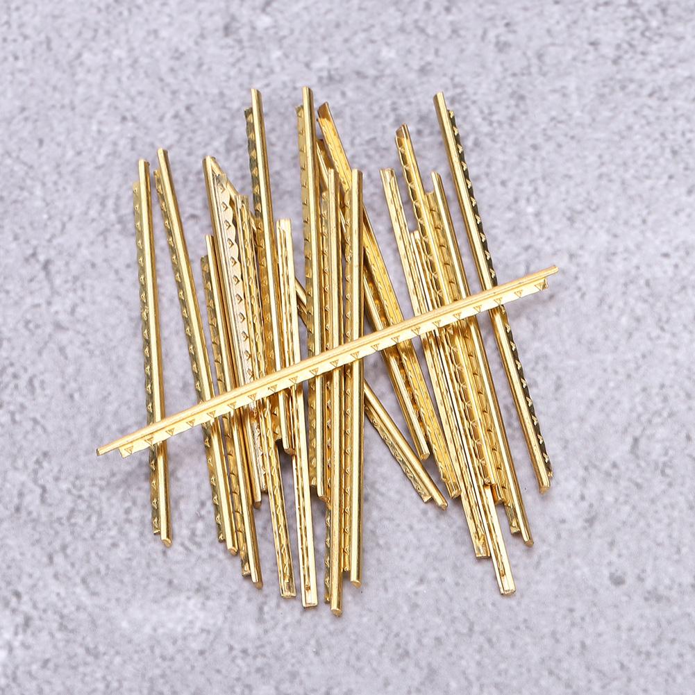 19 Pcs Brass Frets Wire Fretwires Repair Replacement Parts for Classical Acoustic Guitars