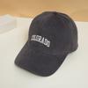 Soft Fuzzy Letter Embroidered Baseball Cap Men Women Curved Brim Sun Hat Adjustable Fit All Season Wear