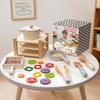 Wooden Play Kitchen Cookware Set: Frying Pan & Rice Cooking Toys for Kids