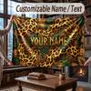 Manta Decorativa com Tema de Arte Personalizada com Nome em Texto Manta Macia e Aconchegante para Casa Sofá Cama