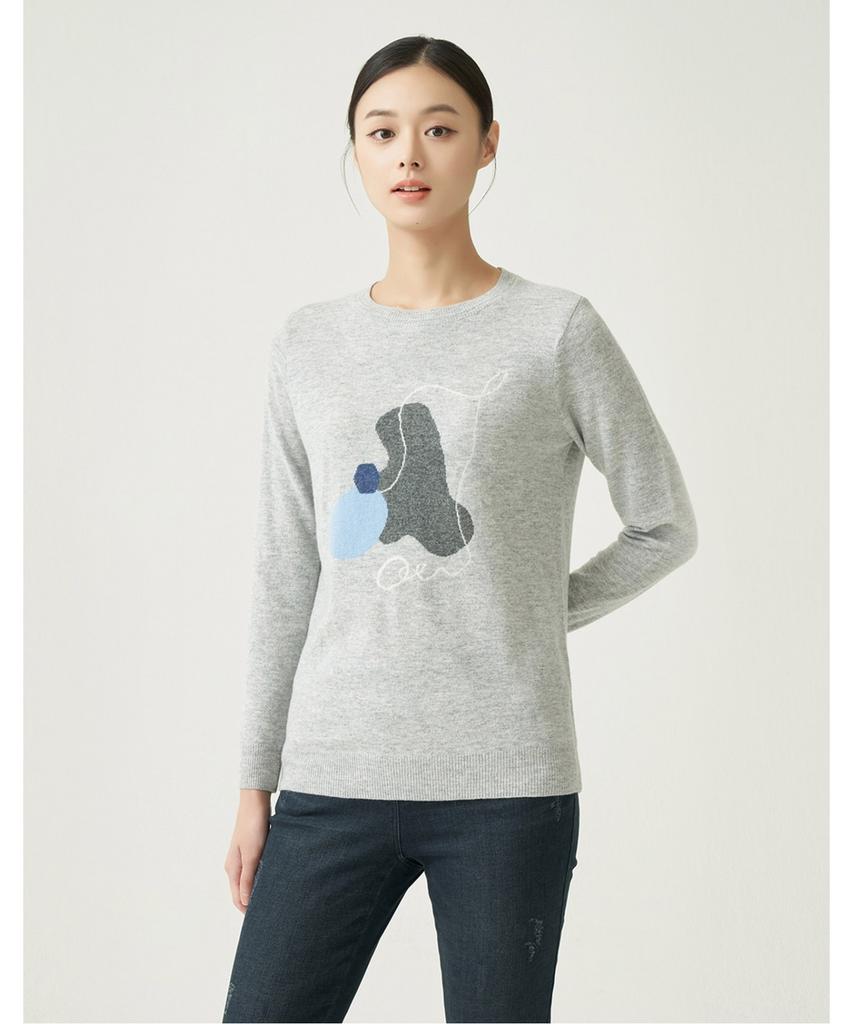 OLIVIALAUREN Intarsia Motif Pullover_Vocblxwa131