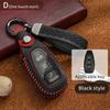 Leather Key Case For Ford Fusion Edge Explorer Mustang Escape F-150 Fiesta Ecosport Ranger Focus Mk3 Kuga Mk2 Cmax Key Fob Cover