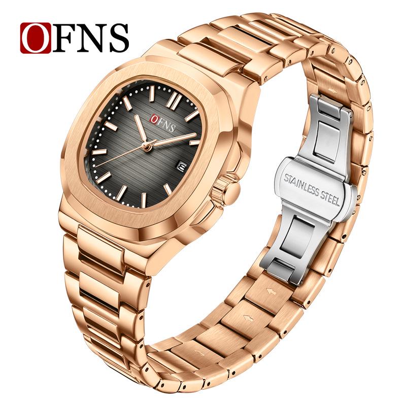 Oufanni Quartz Luminous Calendar Waterproof Watch - Unisex Business Style